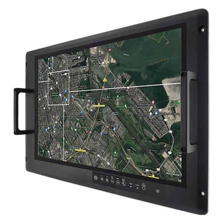 投射电容机架式防御级显示屏 W22L100-MLA3FP | Winmate